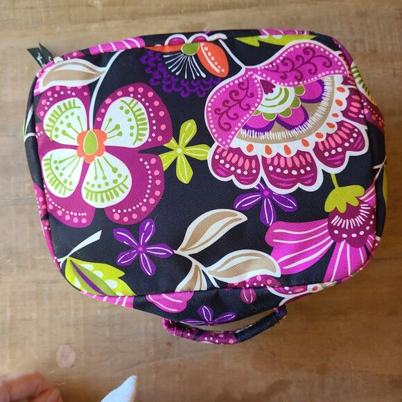 Vera Bradley Lighten Up Suitcase Style Lunch‎ Bag Pirouette Pink BRIGHT COLORS - Picture 3 of 7